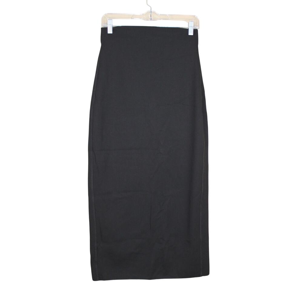NWT Zara Black Straight Pencil Stretchy Dressy Career Maxi Skirt Size M